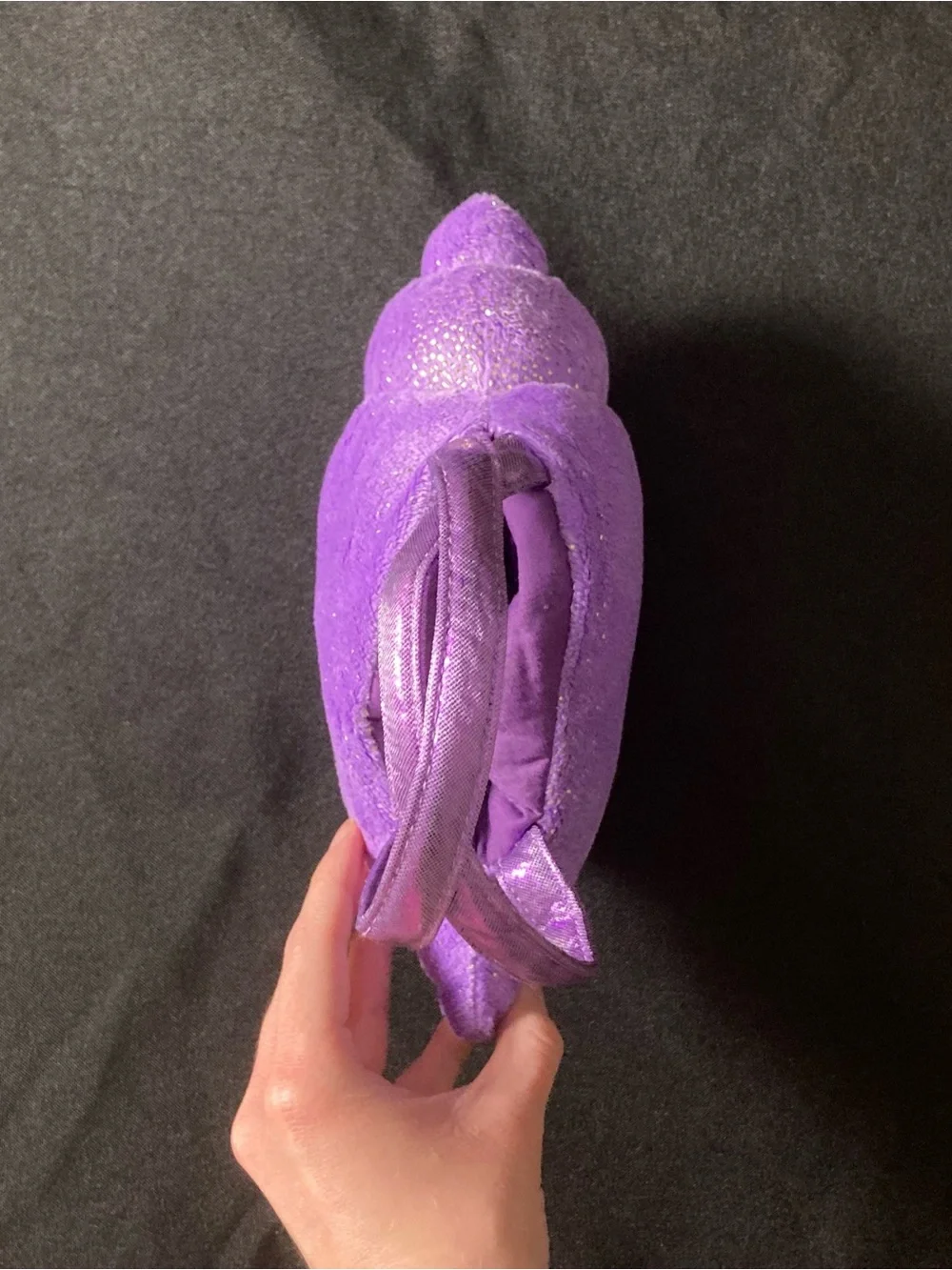 ⭐️ Aurora Purple Sparkly Conch Seashell Mermaid Purse Hand Bag